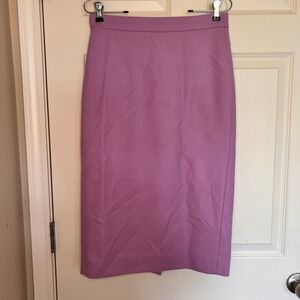 J.Crew Wool Pencil‎ Skirt Career Wear Business Casual Pink Size 4